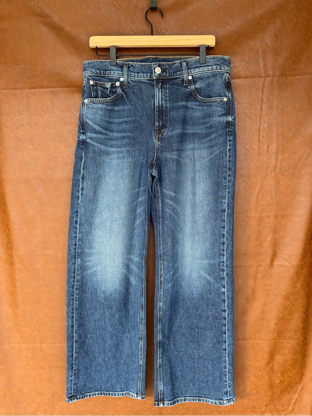 AYR The Secret Sauce Jeans 31S High Rise Straight Wide Leg Made in LA